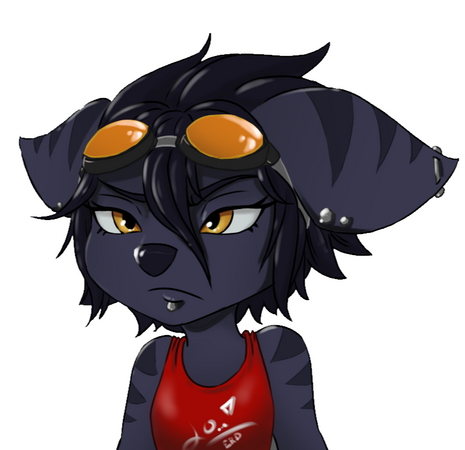 Flat Bust of Lombax Erika